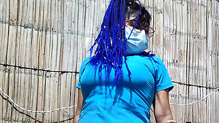 Carnival Is Arrived! the Nurse Is Super Happy About the Carnival and Visits a Friend to Have Sex