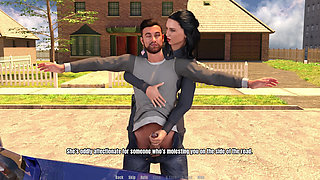 Grandma's House 10 - Police Officer Sandra Giving Handjob to Thomas Till He Cum