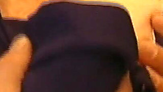 Hot Housewife Fucked and Cummed in Mouth and on Big Tits by Cuckold Husband and Cop with Huge Cock