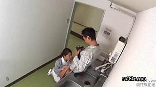 Nurse masturbation patient in toilet