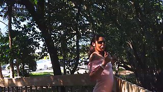 A day with this horny brunette