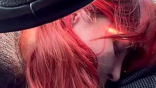 Licking Feet, Hard Face Slapping While Driving