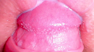 Creampied pink tight pussy cum inside vagina