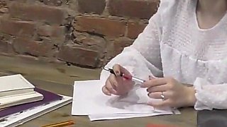 The Teacher Was Furious and Punished the Schoolbabe