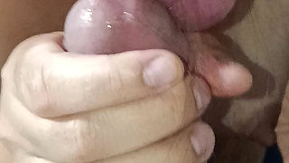Korean Wife Sucks Cock in Close-up