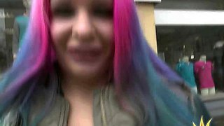 German MILF public fucked in toilet POV