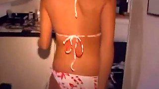 Cute sexy solo blonde teen lexy masturbates in POV solo