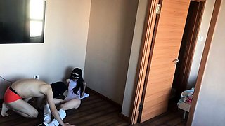 Chinese girl leg and foot play