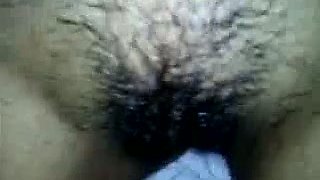 Lovely wife gets her hairy wet pussy reamed while she sleeps
