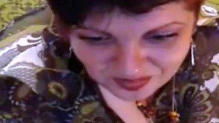 Spanking Her Big Mature Butt on Cam