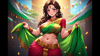 Happy Independence Day special video , ai generated , anime style . Shalini_ki_diary