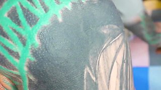 Double Anal Slut - Gangbang with Tattoo Girl Anuskatzz Ends with Big Facial - ATM, Dap, DP