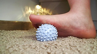 Grace of the Foot: Massage Ball in Action