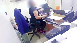 My boss fucked me in his office until my legs started to shake