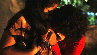Terrace Night Fuck with Girlfriend While Her Parents Not in Home