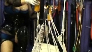 Hot brunette amateur MILF rides hubbys cock