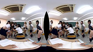 There Are Very Few Men In The School, And Girls Are Overpowering! Part 1 - Japanese Harem Pov Vr