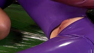 Horny pornstars Black Angelica and Lucy Latex in exotic big tits, fetish adult scene
