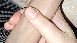 Step mom handjob massive dick while get a decision