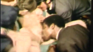 Wild vintage foursome in the prison