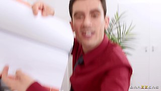 Beautiful MILF pornstar office sex xxx smutty scene