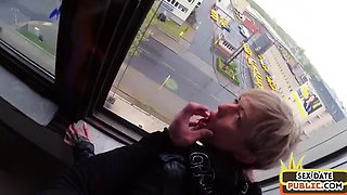 Pulled naughty babe cockbouncing outdoor