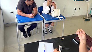 ! At School With Two Very Students 18+!