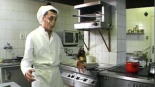 A Slim German Chick Gets Messy and Fucked by a Horny Chef