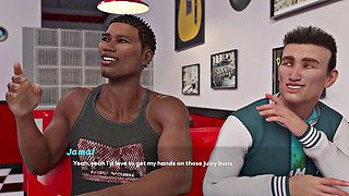 3D animated scenes with big naturals and adult gameplay featuring stepmom and teen action