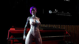 Tight Ass Cyberpunk Slut Gets Anal Fucked