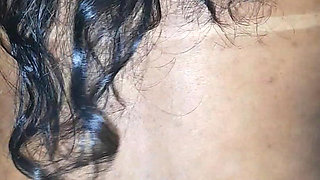 Hot Brunette on All Fours on the Couch