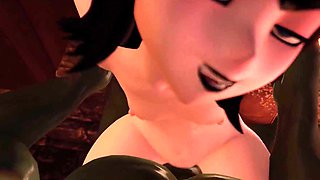 Slim Mavis' horny Halloween, 3D animated