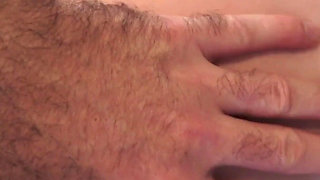 Milking stepson in the kitchen before his date