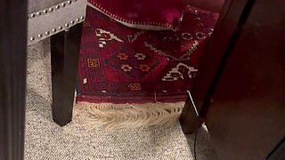 Green Eyed Freckled MILF Queen Crawls to Daddy and Swallows His Dick
