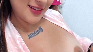 My Pink Robe Covering My Beautiful Body