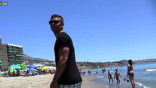 Clara gets a cum facial from two guys