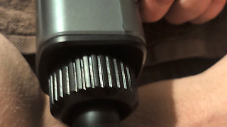 Using Massage-gun, Giving Orgasms, Squirting,makes Her Go Crazy.