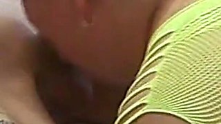 Neighbor Sucks off a Large Portion of Cum From a Dick and Swallows It