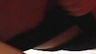 Brunette has interracial sex and she sucks and fucks black cock for her creampie