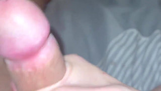 Girlfriend giving a handjob