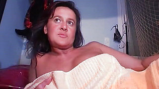 Horny German bitch fucked in the bedroom
