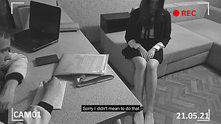 Director spanked a naughty student