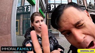 Lady Lyne Huge Natural Tits Milf Gets Naked In Public  Pounded To Pluto By Monster Cock  Immoral Family 4k