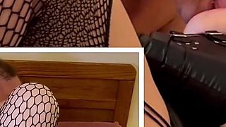 Heavy Metal Loving Granny Carmen’s Clear Heels Missionary Fuck