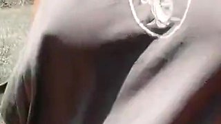 Wifey Dared Walking Around Side Boob on Public Beach