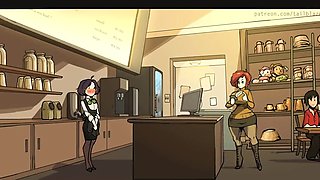 Hentai chick enjoys anal sex at the gym