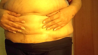 Stepmom Style: My Natural Pot Belly Without Filter Real Body Close-Up
