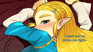 Playful exploration with Zelda in a remastered hentai JOI experience