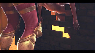 Furry Hentai - Futanari Fawn Girl Having Sex with Tiger Futanari - Japanese Asian Manga Anime Film Game Porn