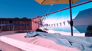 Hot amateur blonde stranded teen Alena fucked in public